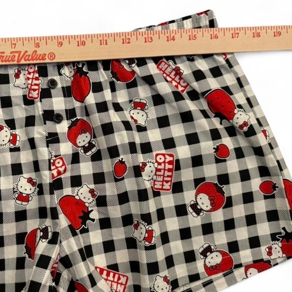 Hello Kitty gingham shorts Sanrio Size L 100% Cotton New - Picture 4 of 7